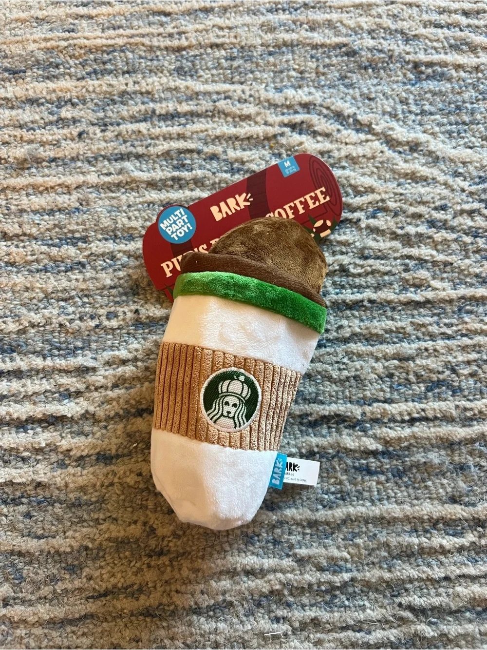 Bark Pup’s Place Coffee Dog Toy NWT